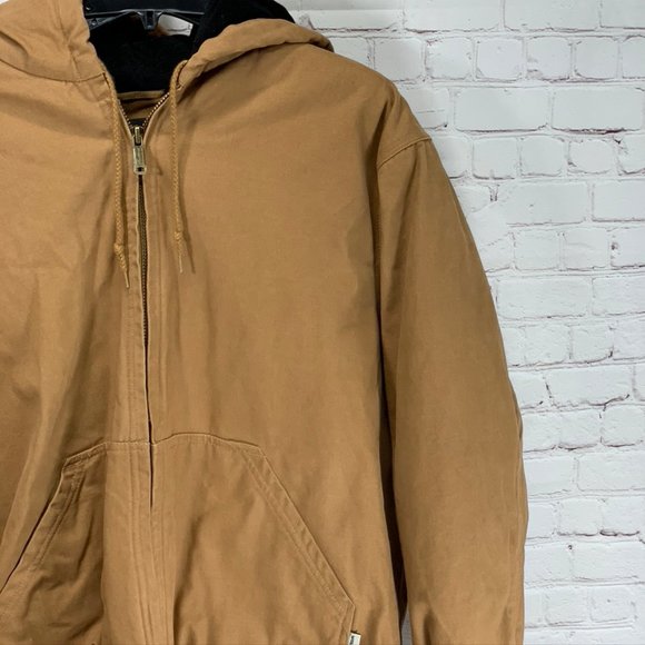 Wolverine Tan Houston Hooded Heavy Canvas Zip Quil - Picture 4 of 12